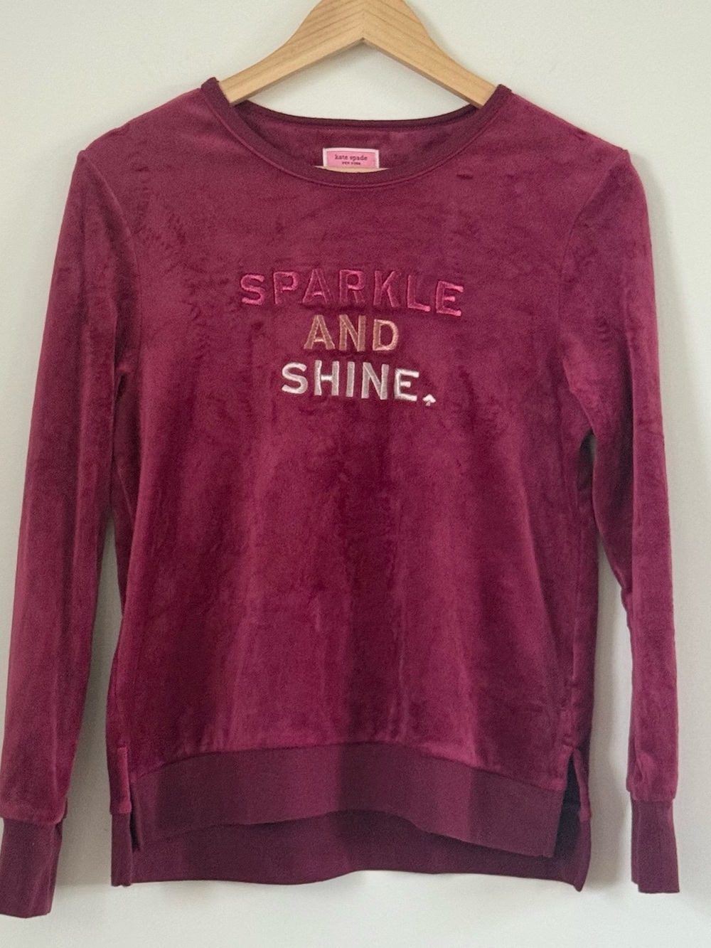 Kate Spade Velour Lounge Sweatshirt